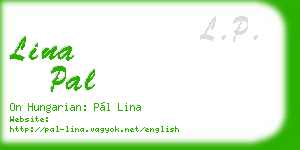 lina pal business card