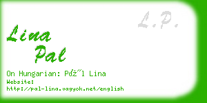 lina pal business card